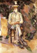 Paul Cezanne Portrait du jardinier Vallier oil painting on canvas